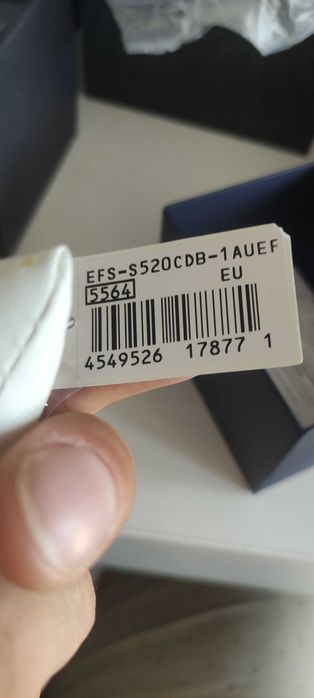 Piękny Nowy Casio EFS-S520CDB-1AUEF - szafir