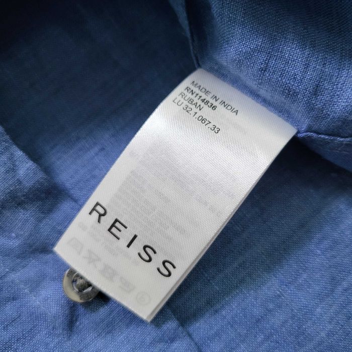 Рубашка Reiss Ruban Regular Fit лен