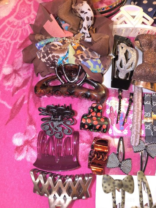 Лот1 аксесуарів для волосся резинки обручі краби заколки банти