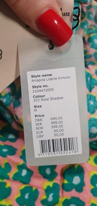 Szlafrok kimono BeckSondergaard nowe M