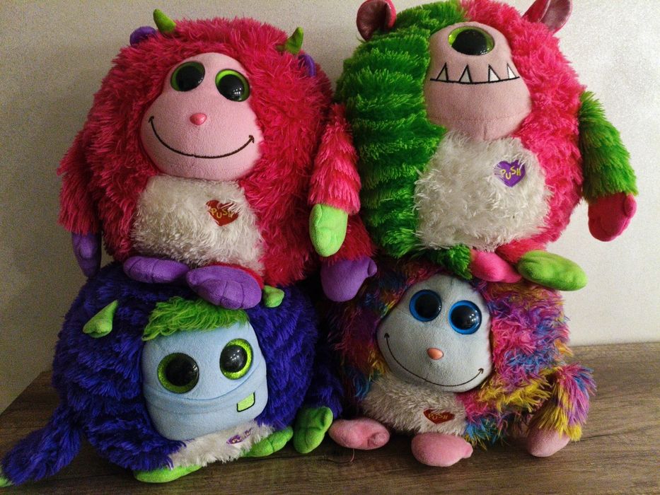4 x DUŻE maskotki Monstaz Trixie