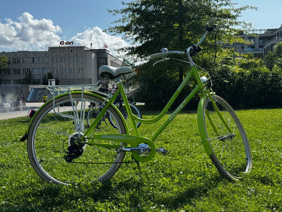 Rower Romet VINTAGE D LIMITED 28" + koszyk, rama 20" L, limonkowy W-WA