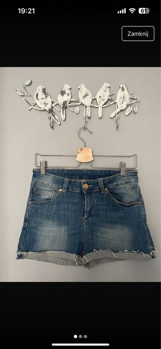 Szorty jeansowe Bershka