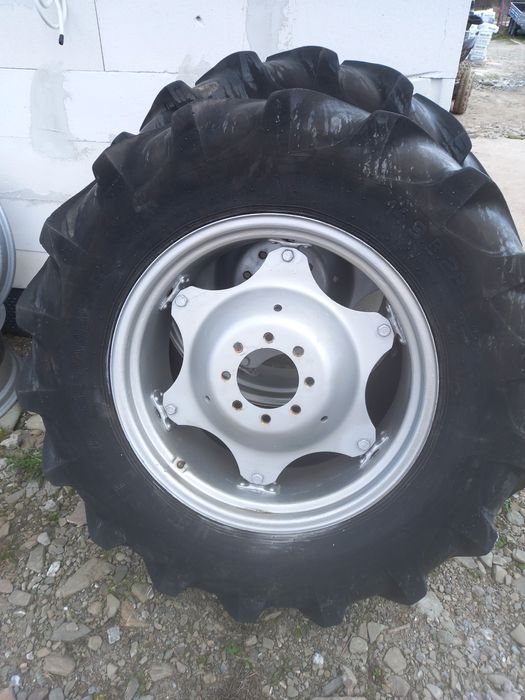 Koła szerokie Ursus 3512 / Mf 255 / 14.9r28 gotowe do montażu (Felgi)