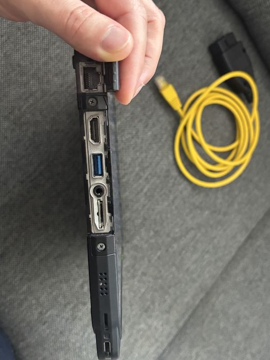 Panasonic CF-20 toughbook pancerny tablet diagnostyka BMW ISTA 4.55.12