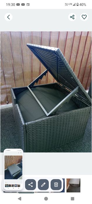 Puf/ siedzenie z technorattanu