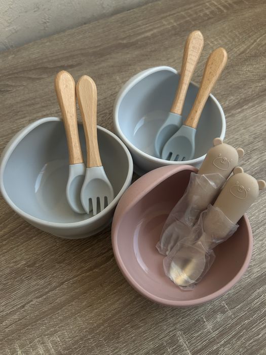 Дитячий посуд силіконовий