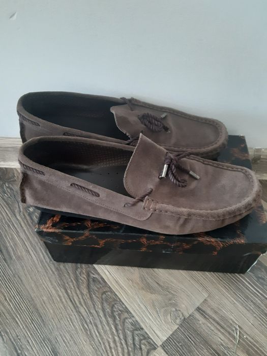 Мокасины мужские натуральная замша
