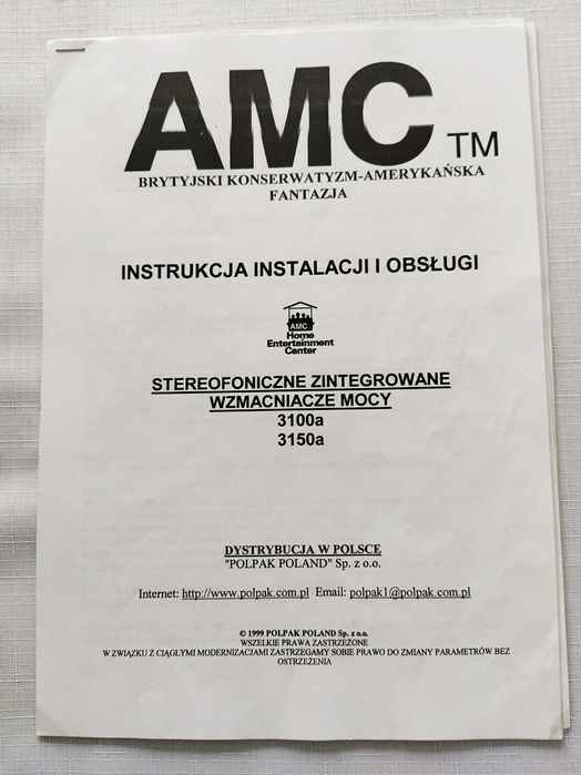 Wzmacniacz AMC3150a 2x150W RMS/ 8 ohm
