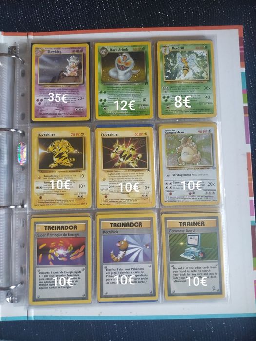 Cartas Pokémon vintage