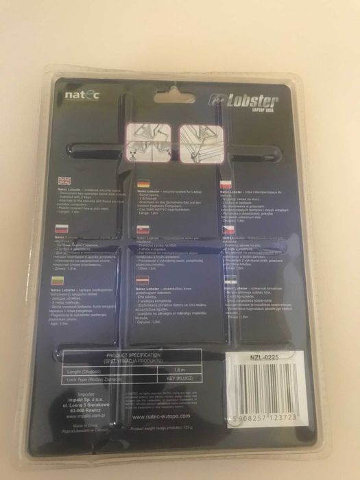 LOBSTER laptop lock firmy NATEC