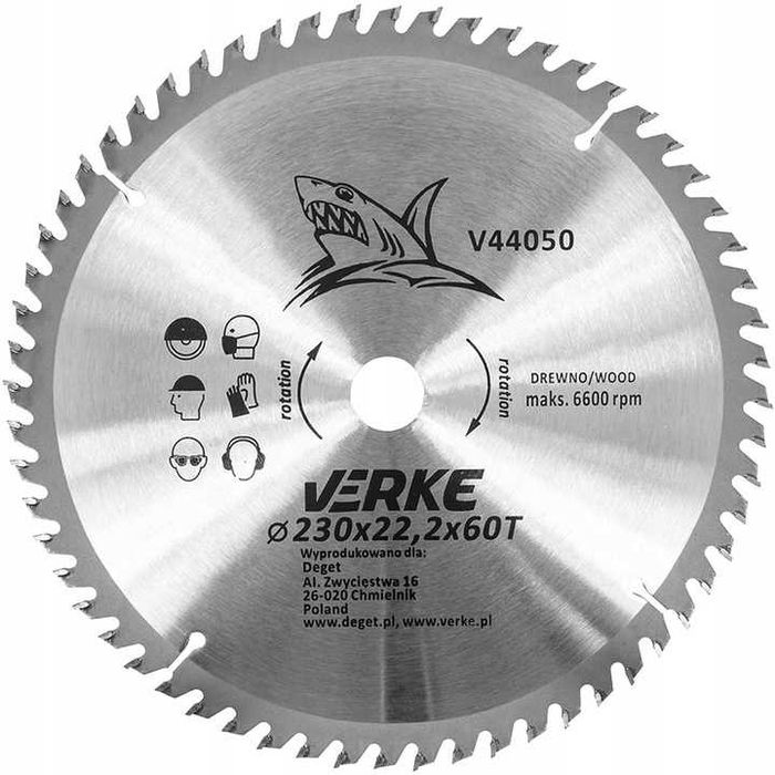 Tarcza Piła Widiowa Do Drewna 230x22,2x60T Widia