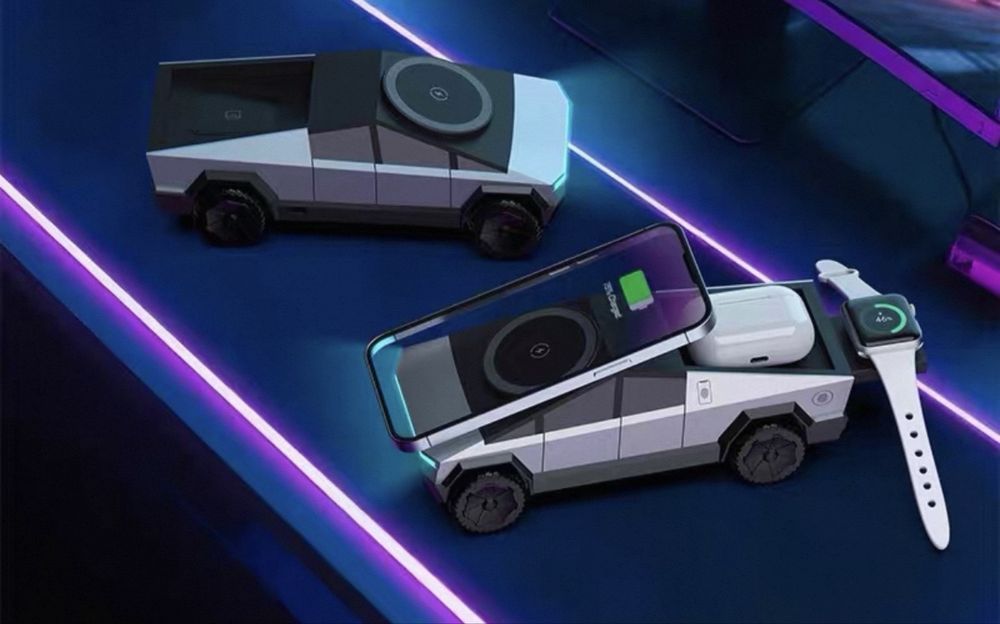 Магнітна док-станція Cyberdock 3-в-1 Cybertruck, IPhone AirPods Watch