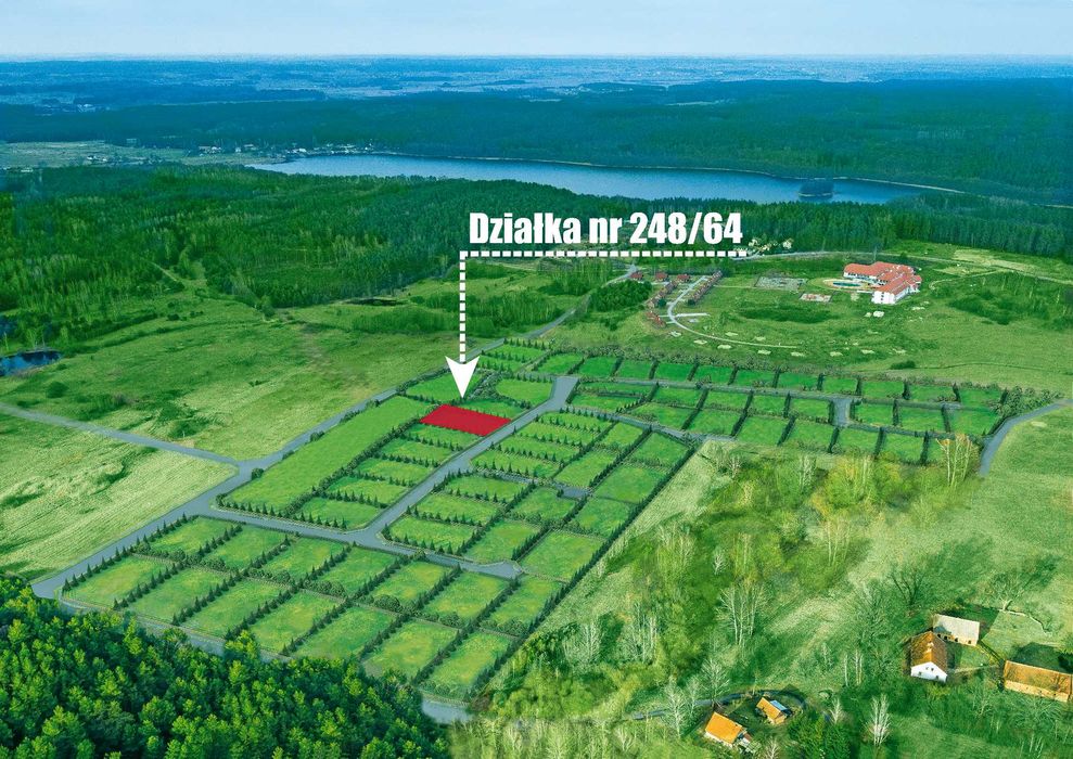 Działka budowlana 1107m² | Woryty koło Olsztyna