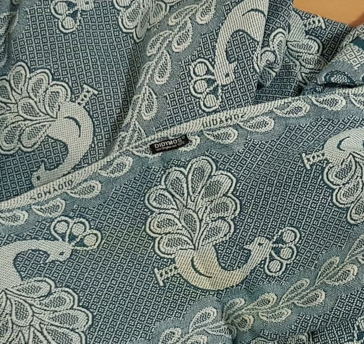 Chusta Didymos pawie petrol 3,9