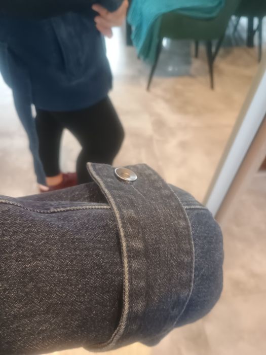 Zara kurtka jesień dżins stójka Xl xxl