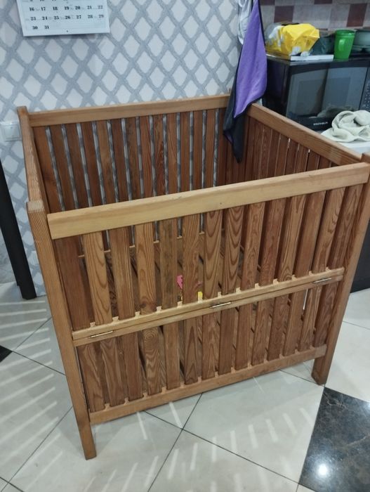 Манеж детский деревянный