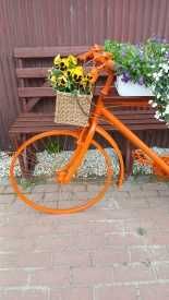 Piękny Kwietnik - rower w kolorze pomarańczowym