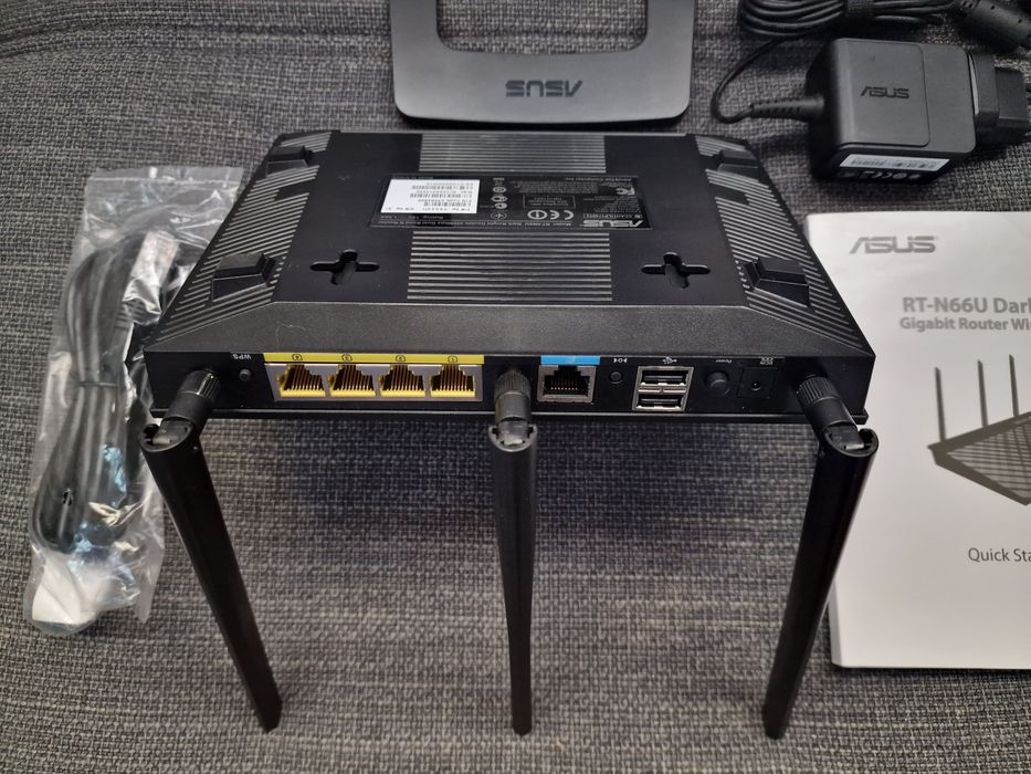 Modem Router Wi-Fi Asus RT-N66U N900 Dark Knight Dual Band 802.11