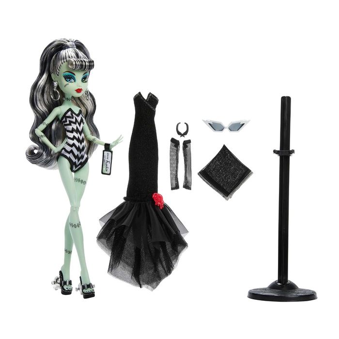 Monster High Skullector Frankie, Clawdeen, Elvira