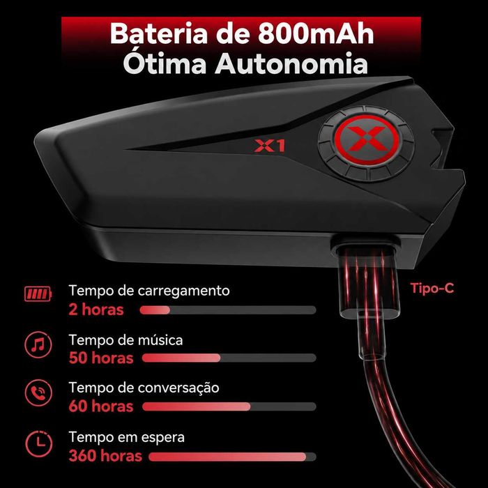 Intercomunicador Bluetooth para Capacete de Moto XGP X1 | IP67