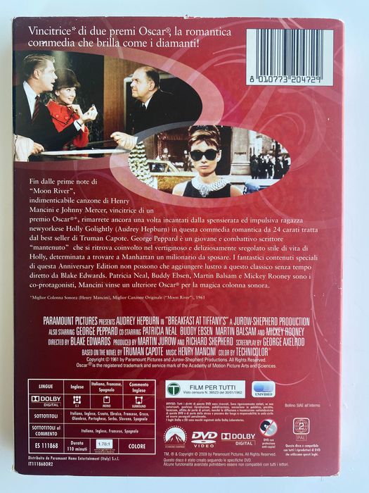 Śniadanie u Tiffanego | Colazione da Tiffany | jęz. włoski | DVD