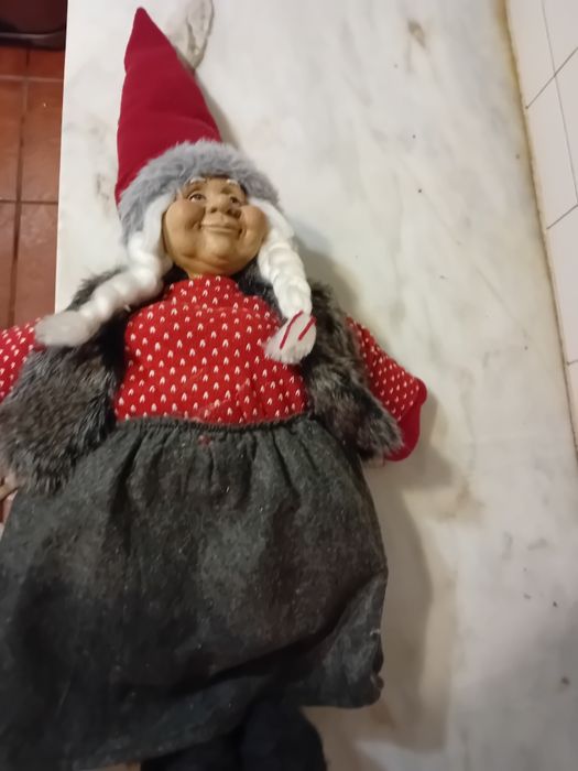 Boneca Antiga Escandinava Mrs. Claus
