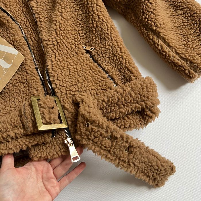 Стильна ексклюзивна тедді косуха куртка teddy шерпа розмір М