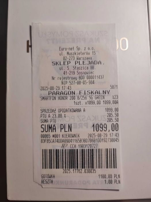 Honor 200 w doskonałym stanie
