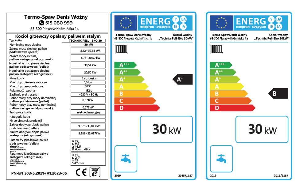 PELLET 5KLASA ekoGroszek! Kocioł Piec 30KW 240-300m2 dostawa 0zł!