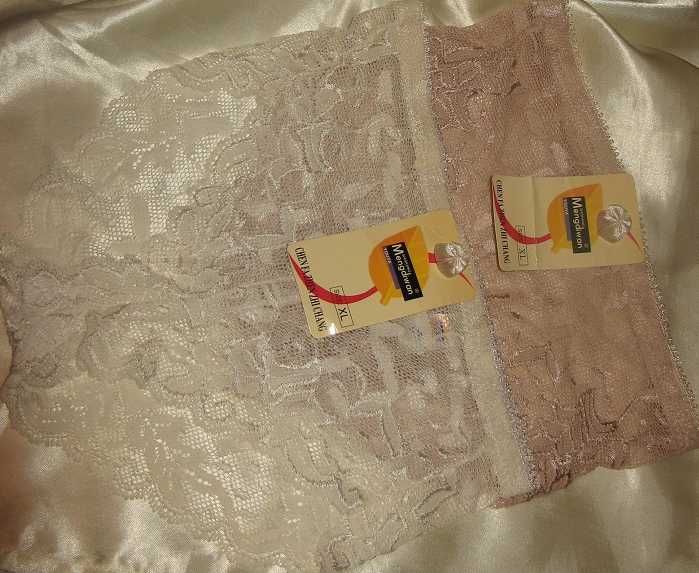 Эластичные гипюровые слипы (ХL)