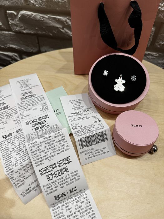 Wisiorek oraz kolczyki TOUS