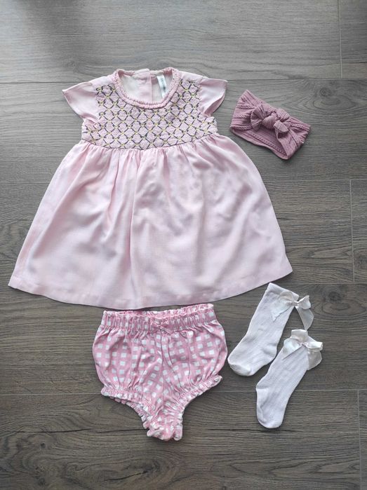 Sukienka Coccodrillo, r.80 + dodatki