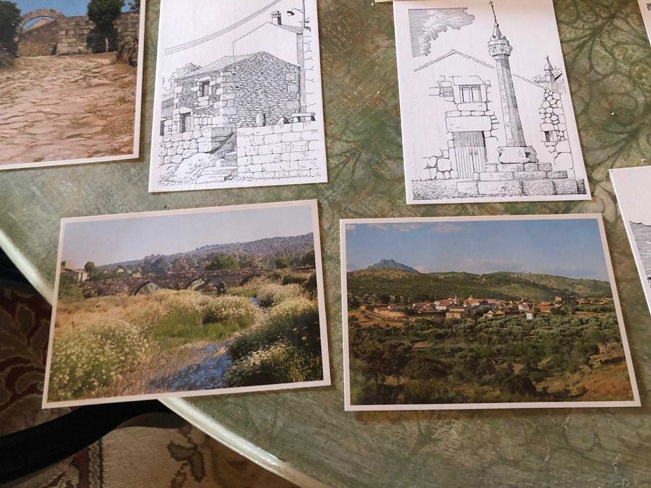 Idanha a velha, 11 postais,5 desenhos 6 fotos