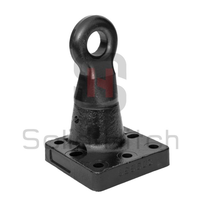 Ucho dyszla rolnicze 50mm, 145x145, obrotowe, piton fix, hitch,