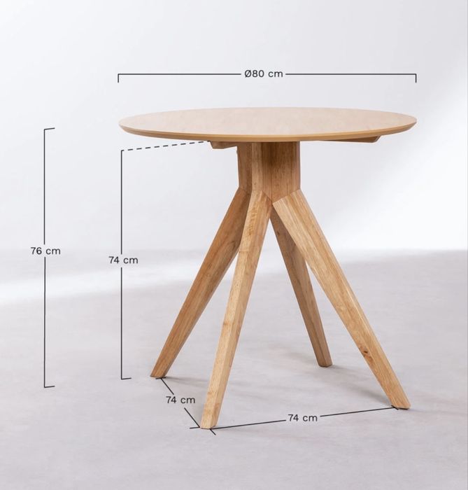 Mesa de jantar com duas cadeiras