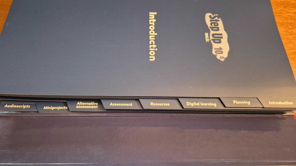 Vendo Dossier do Professor e Manual de Inglês STEP UP, 10º Ano - NOVO!