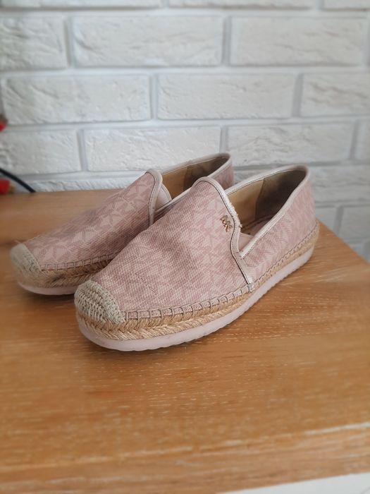 Michael Kors 37,5 espadryle różowe mokasyny loafersy MK 37 38