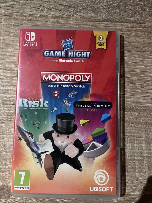 Nintendo Game night Monopoly Risk Trivial pursuit