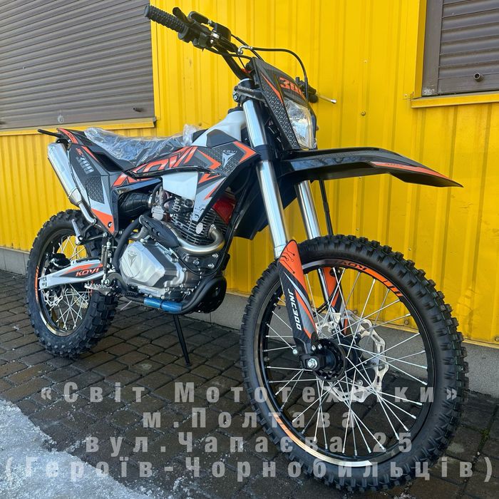 Новий мотоцикл Kovi JNC 300 SR Enduro 2026р. 25к.с./6-ти КПП/21х18