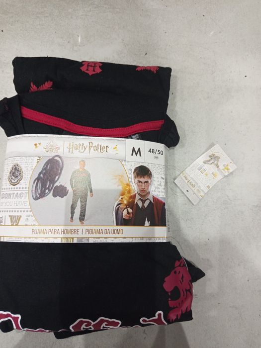 Świetna bawełniana piżama męska Harry Potter rozmiar M