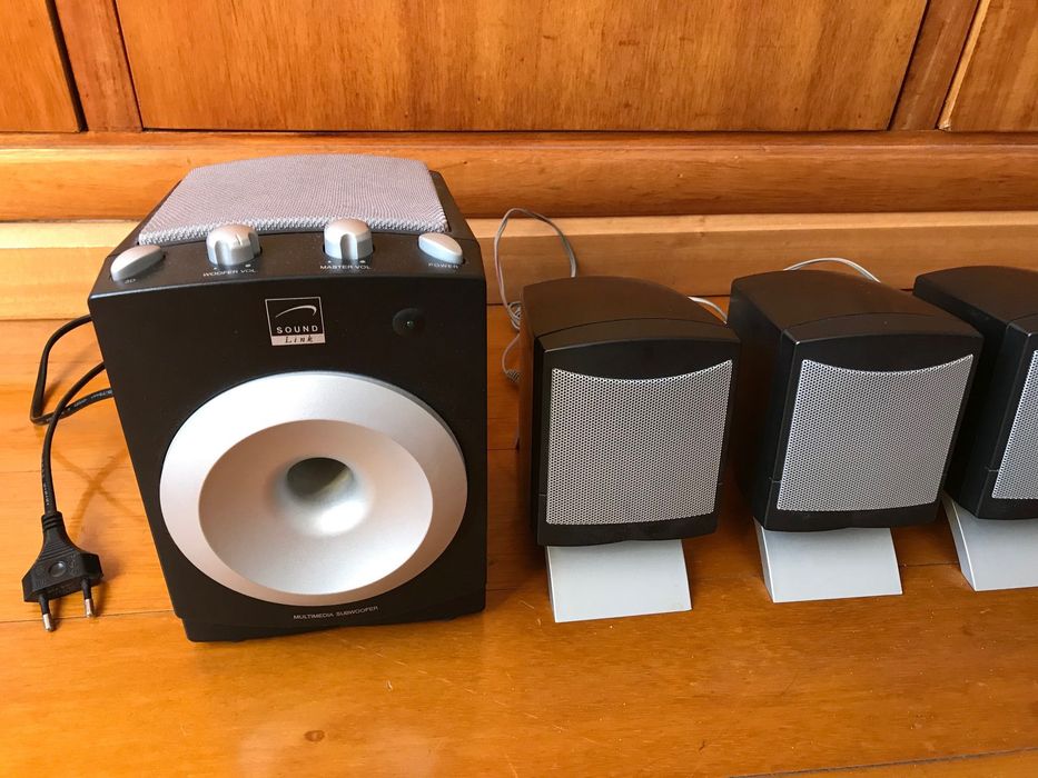 Colunas para computador com subwoofer