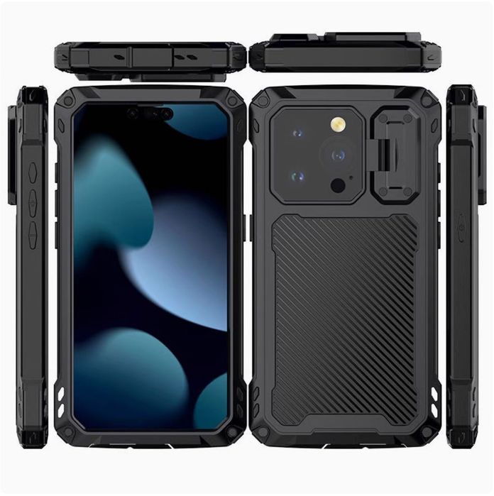 Чехол ударопрочный на iPhone 14 Черный (есть разные модели)