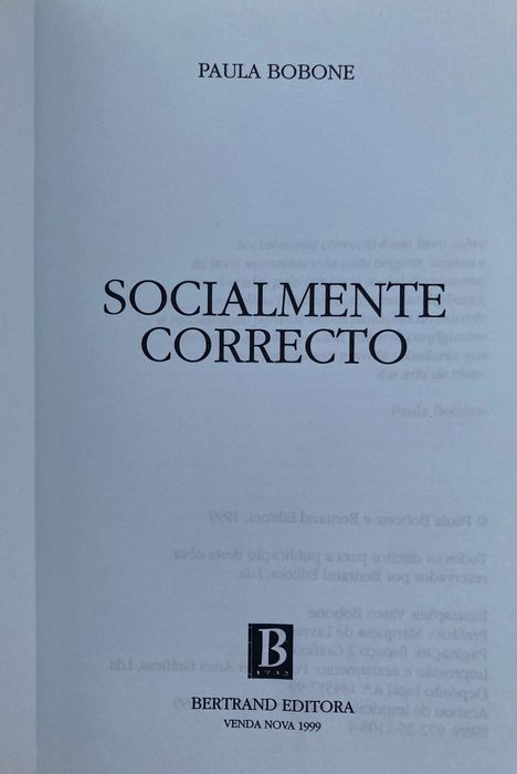 Socialmente correcto de Paula Bobone
