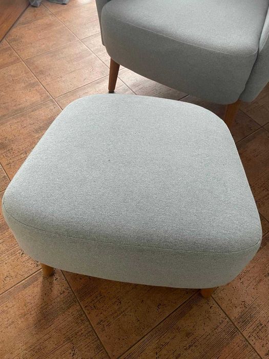 Fotel uszak Next + podnóżek Agata Meble