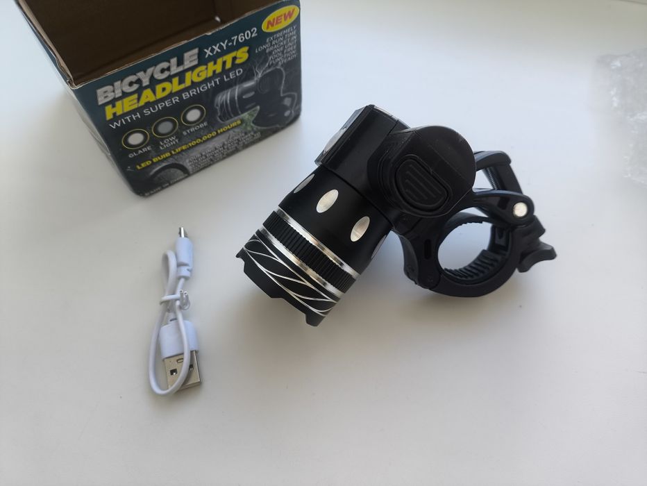 Фонарик быстросъёмный на велосипед  T6 велофара