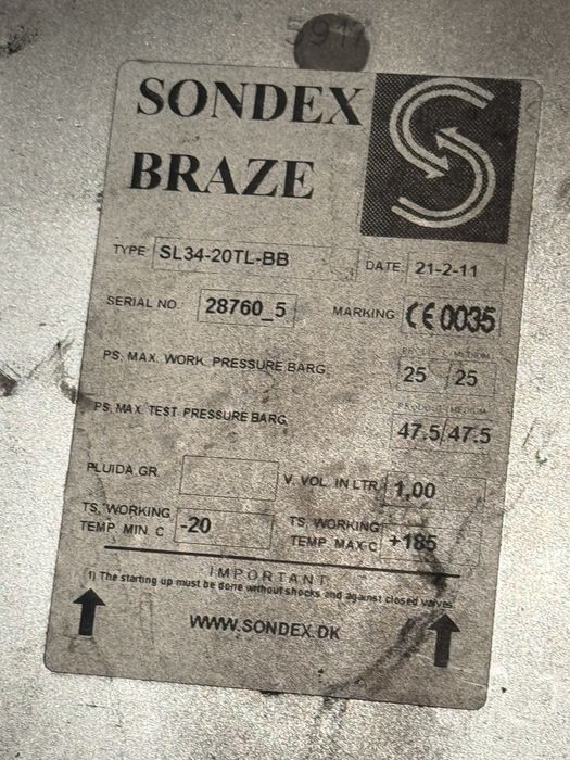 Wymiennik ciepła Sondex SL34