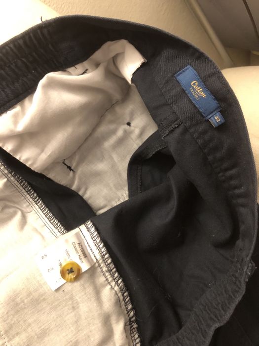 Spodnie 42 Cotton granatowe