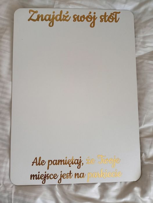 Tablica miejsca gości tablica gości