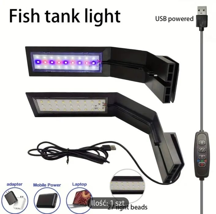 Lampa do akwarium z timerem